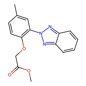 methyl [2-(2H-1,2,3-benzotriazol-2-yl)-4-methylphenoxy]acetate structure
