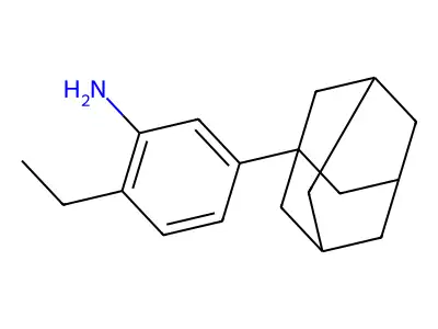 [5-(1-Adamantyl)-2-ethylphenyl]amine structure