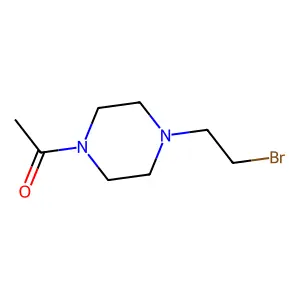 1-[4-(2-Bromoethyl)piperazin-1-yl]ethanone structure