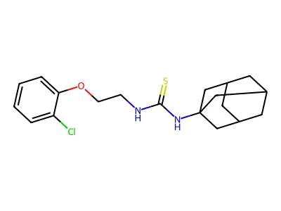 1-(1-Adamantyl)-3-[2-(2-chlorophenoxy)ethyl]thiourea structure