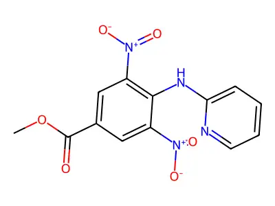 Methyl 3,5-dinitro-4-(pyridin-2-ylamino)benzoate structure