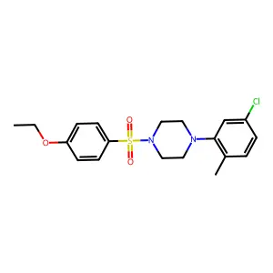1-(5-Chloro-2-methylphenyl)-4-[(4-ethoxyphenyl)sulfonyl]piperazine structure