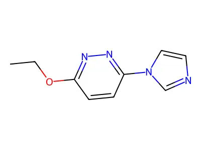 3-ethoxy-6-(1H-imidazol-1-yl)pyridazine structure