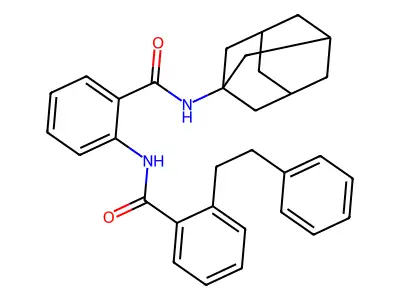 N-(Adamantan-1-YL)-2-[2-(2-phenylethyl)benzamido]benzamide structure