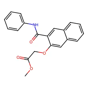 Methyl {[3-(anilinocarbonyl)-2-naphthyl]oxy}acetate structure