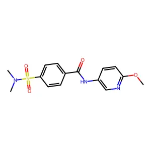 4-(dimethylsulfamoyl)-N-(6-methoxypyridin-3-yl)benzamide structure