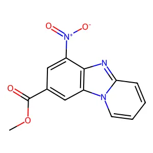 Methyl 6-nitropyrido[1,2-a]benzimidazole-8-carboxylate structure