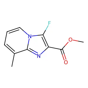 Methyl 3-fluoro-8-methylimidazo[1,2-a]pyridine-2-carboxylate structure