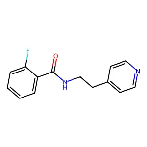 2-fluoro-N-[2-(pyridin-4-yl)ethyl]benzamide structure