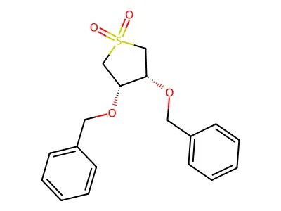 Thiophene, tetrahydro-3,4-dibenzyloxy-, 1,1-dioxide, (Z)- structure