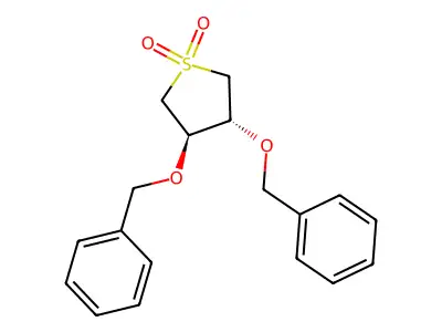 Thiophene, tetrahydro-3,4-dibenzyloxy-, 1,1-dioxide, (E)- structure