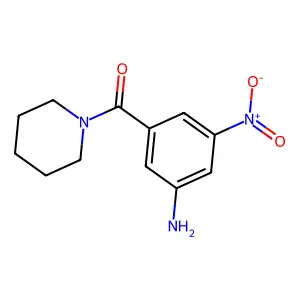 [3-Nitro-5-(piperidin-1-ylcarbonyl)phenyl]amine structure
