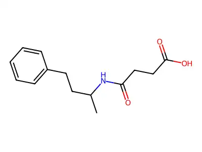 4-Oxo-4-(4-phenylbutan-2-ylamino)butanoic acid structure