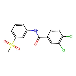 3,4-dichloro-N-[3-(methylsulfonyl)phenyl]benzamide structure