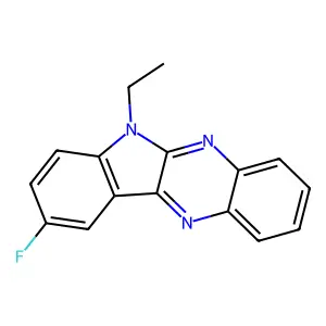 6-ethyl-9-fluoro-6H-indolo[2,3-b]quinoxaline structure