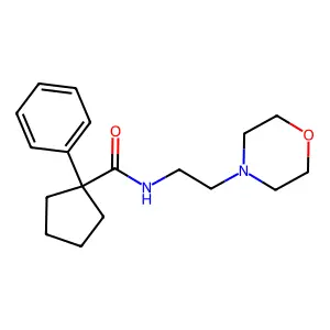 N-(2-Morpholin-4-ylethyl)(phenylcyclopentyl)formamide structure