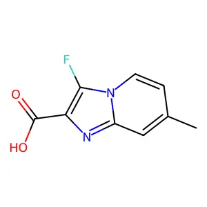 3-Fluoro-7-methylimidazo[1,2-a]pyridine-2-carboxylic acid structure