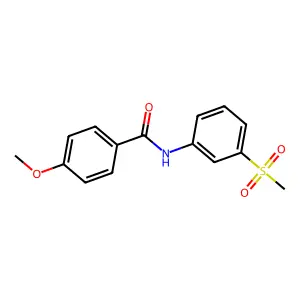 4-methoxy-N-[3-(methylsulfonyl)phenyl]benzamide structure