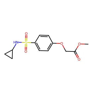 Methyl 2-[4-(cyclopropylsulfamoyl)phenoxy]acetate structure