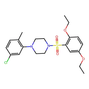 1-(5-Chloro-2-methylphenyl)-4-(2,5-diethoxybenzenesulfonyl)piperazine structure