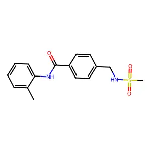 4-(methanesulfonamidomethyl)-N-(2-methylphenyl)benzamide structure