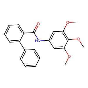 2-苯基-N-(3,4,5-三甲氧基苯基)苯甲酰胺 structure