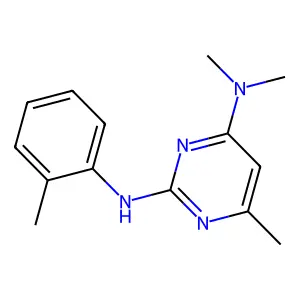 4-N,4-N,6-trimethyl-2-N-(2-methylphenyl)pyrimidine-2,4-diamine structure