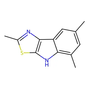 2,5,7-trimethyl-4H-[1,3]thiazolo[5,4-b]indole structure