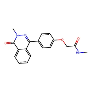 N-methyl-2-[4-(3-methyl-4-oxophthalazin-1-yl)phenoxy]acetamide structure