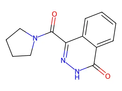 4-(pyrrolidin-1-ylcarbonyl)phthalazin-1(2H)-one structure