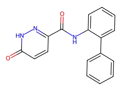 6-oxo-N-(2-phenylphenyl)-1H-pyridazine-3-carboxamide structure