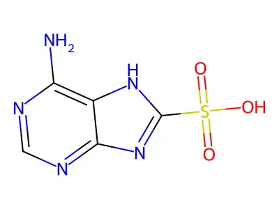 6-Amino-9H-purine-8-sulfonic acid structure