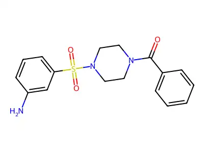 {3-[(4-Benzoylpiperazin-1-yl)sulfonyl]phenyl}amine structure