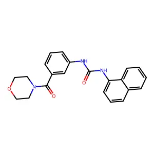 1-[3-(Morpholine-4-carbonyl)phenyl]-3-naphthalen-1-ylurea structure
