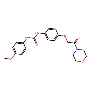 1-(4-Methoxyphenyl)-3-[4-(2-morpholin-4-yl-2-oxoethoxy)phenyl]urea structure