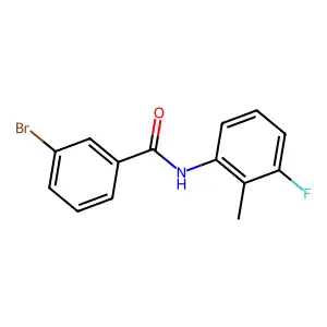 3-bromo-N-(3-fluoro-2-methylphenyl)benzamide structure