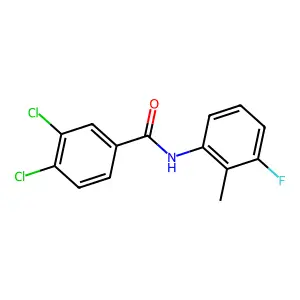 3,4-dichloro-N-(3-fluoro-2-methylphenyl)benzamide structure
