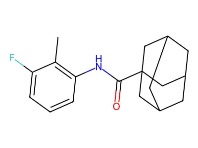 N-(3-fluoro-2-methylphenyl)adamantane-1-carboxamide structure