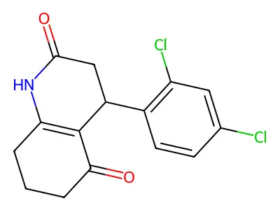 4-(2,4-Dichlorophenyl)-1,3,4,6,7,8-hexahydroquinoline-2,5-dione structure