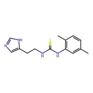 Thiourea, N-(2,5-dimethylphenyl)-N'-[2-(1H-imidazol-5-yl)ethyl]- structure