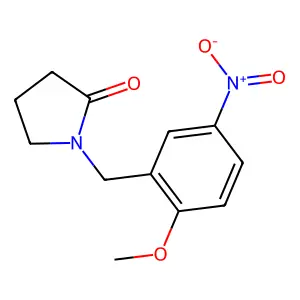 1-(2-Methoxy-5-nitrobenzyl)pyrrolidin-2-one hydrochloride structure