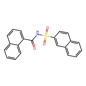 N-(naphthalen-2-ylsulfonyl)-1-naphthamide structure