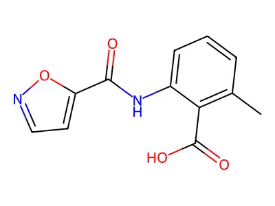 2-methyl-6-(1,2-oxazole-5-carbonylamino)benzoic Acid structure