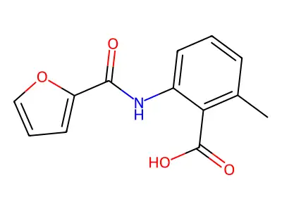 2-(Furan-2-carbonylamino)-6-methylbenzoic acid structure
