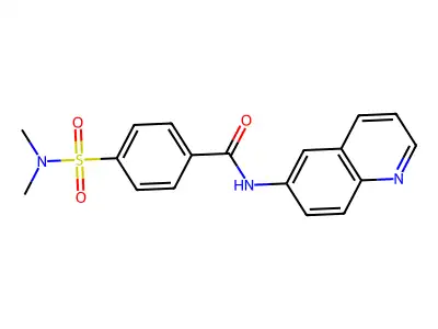 4-Dimethylsulfamoyl-N-quinolin-6-yl-benzamide structure
