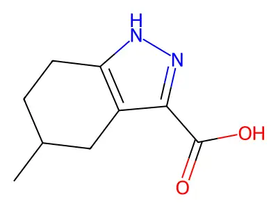 5-methyl-4,5,6,7-tetrahydro-2H-indazole-3-carboxylic acid structure