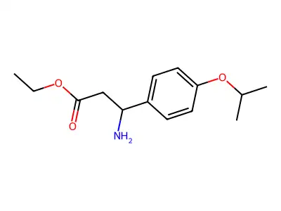 Ethyl 3-amino-3-[4-(propan-2-yloxy)phenyl]propanoate structure
