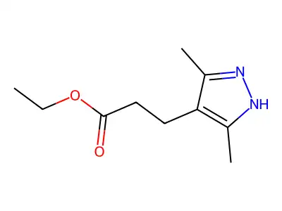 ethyl 3-(3,5-dimethyl-1H-pyrazol-4-yl)propanoate structure