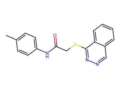 2-(Phthalazin-1-ylsulfanyl)-N-p-tolyl-acetamide structure