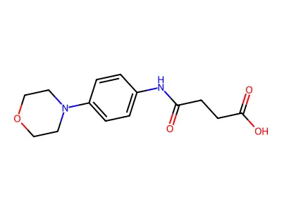 4-[(4-Morpholin-4-ylphenyl)amino]-4-oxobutanoic acid structure